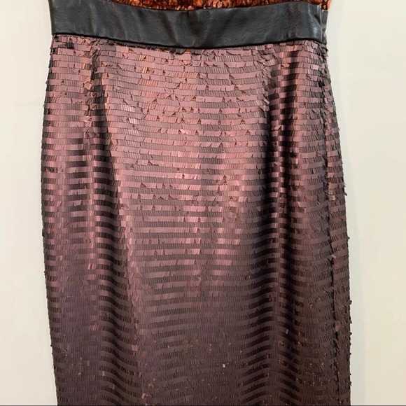 CYNTHIA STEFFE Orange Velvet Dress with Sequins - Picture 3 of 8